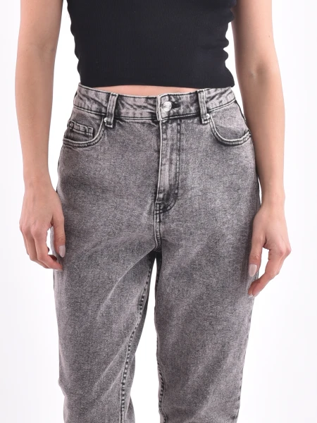 JEAN CHAR MOM FIT GRIS