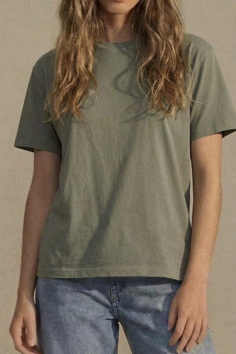 Remera Algodón Lavado - Safari 