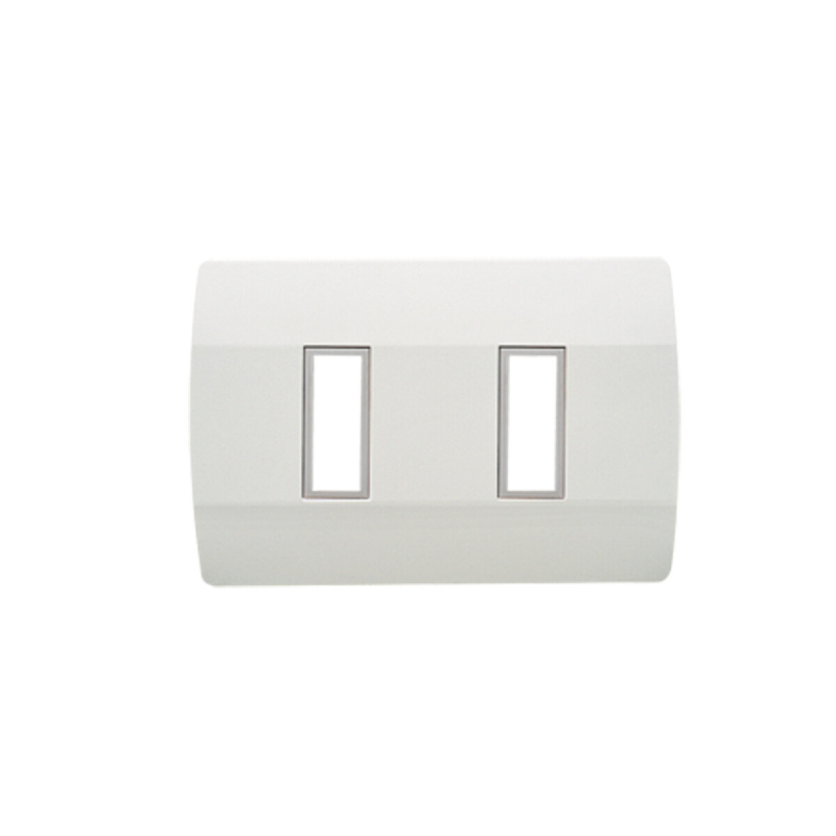 Plaqueta p/2 módulos - Visione blanco - C53502 