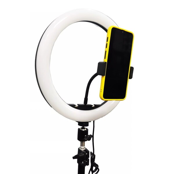 Anillo Aro Luz Led Tripode Soporte Flexible 2.2m 3 Niveles Variante sin Control