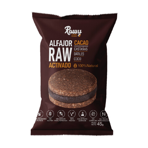 Alfajor De Chocolate Rawy 45g Alfajor Chocolate Rawy 45g