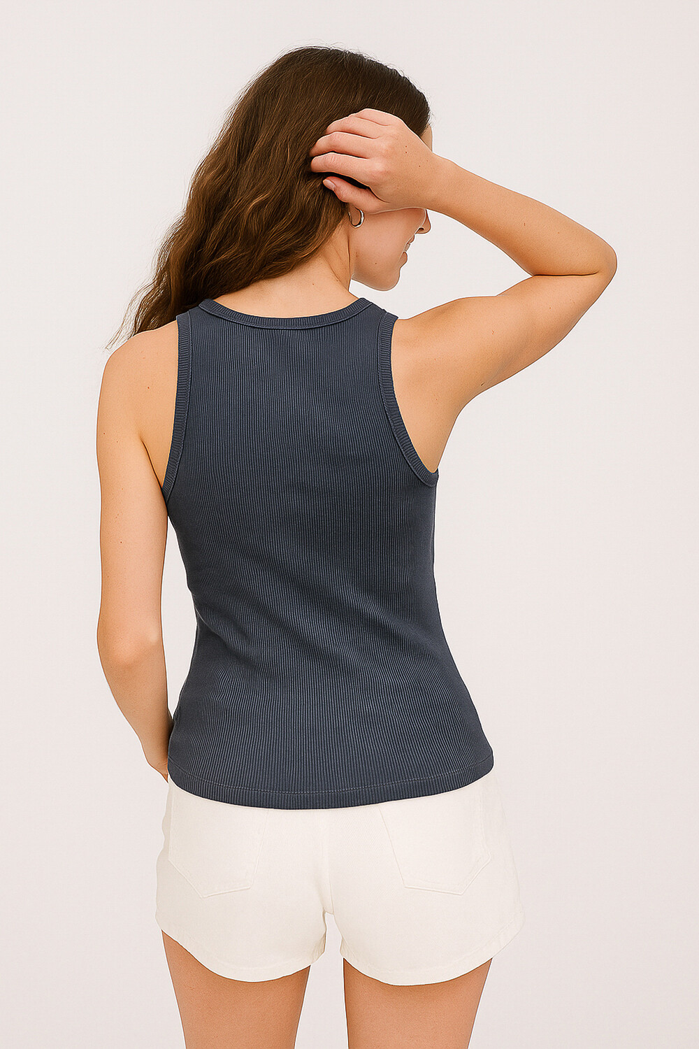 Musculosa Airina Azul Piedra