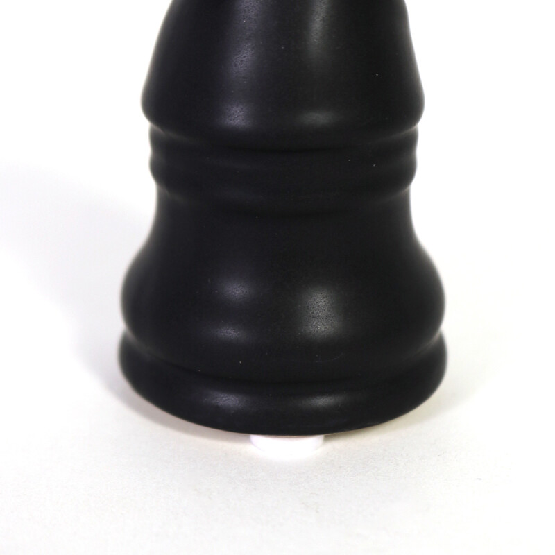FIGURA CERAMICA NEGRA CABALLO DE AJEDREZ 4.5X10CM Unica