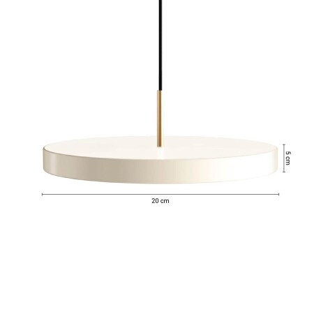 ACPF200 Luminaria LED Colgante Florence Pequeña Blanca 12W