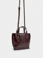 Bolso Tote Con Bandolera burdeos