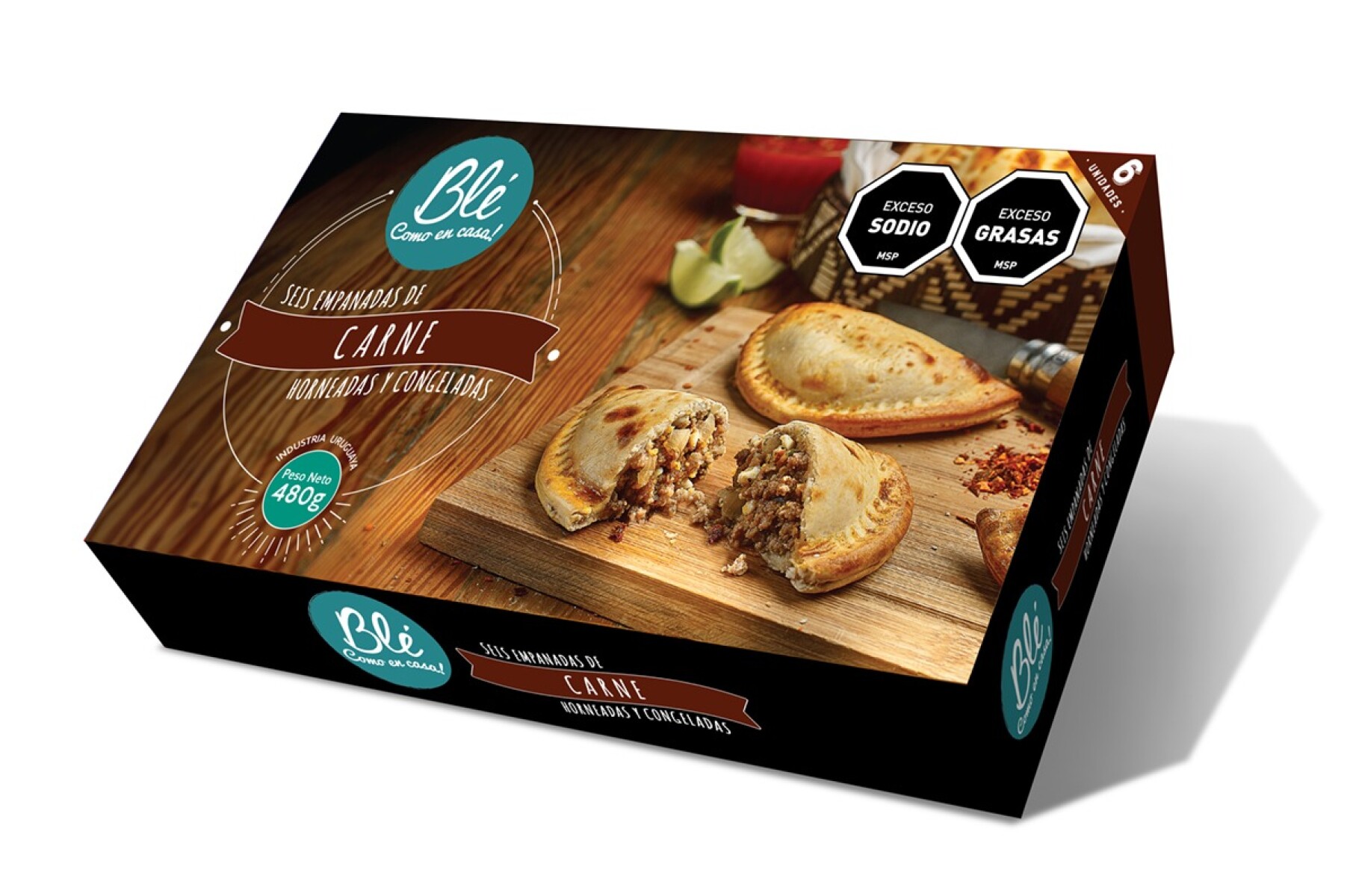 EMPANADAS DE CARNE BLE X 6 