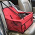 Bolso Transportador De Mascota Perro Gato Para Auto Viaje Variante Color Rojo