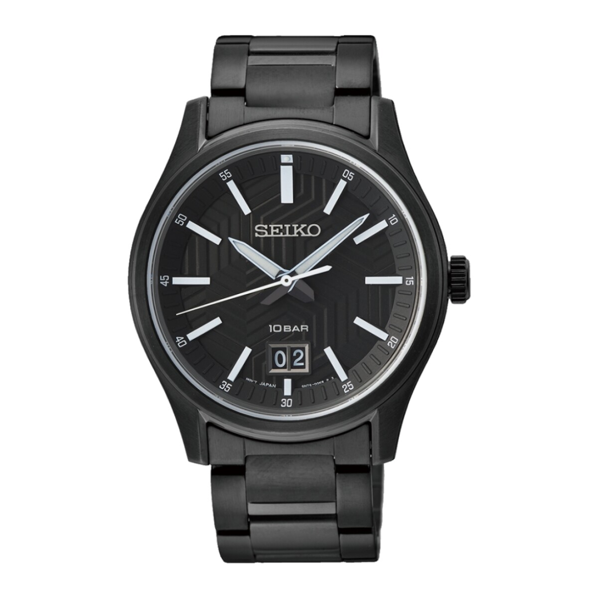Reloj Seiko SUR515P1 para hombre con correa de acero negra - Negro 