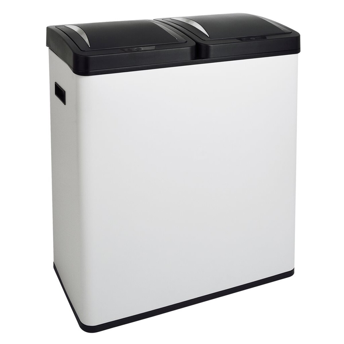 PAPELERA 60L (30L X2) 2 COMPARTIMENTOS C/SENSOR BLANCO 58CMX30CMX64CM 