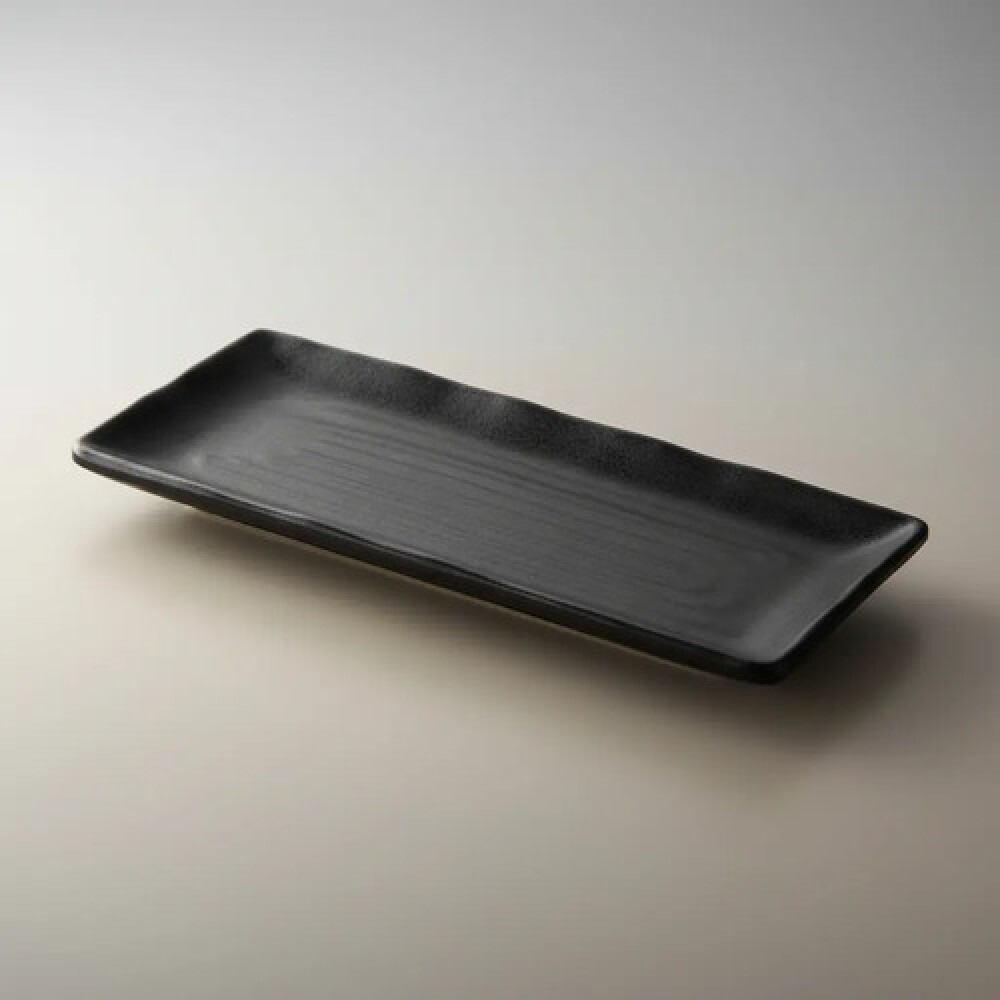 Plato melamina negro rectangular 21.5x10x1.7cms Plato melamina negro rectangular 21.5x10x1.7cms