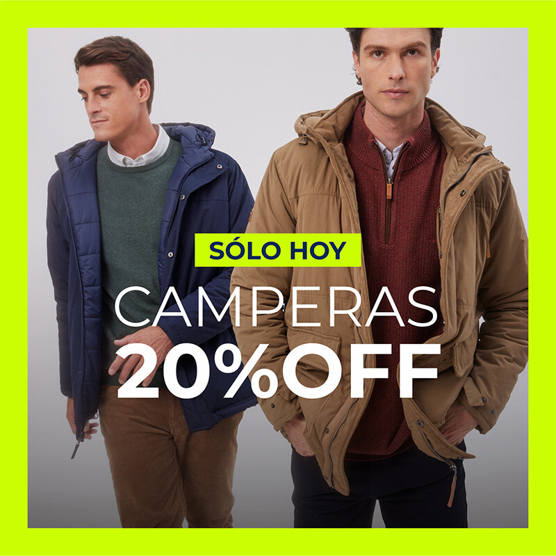 FERIADO DE DESCUENTO - camperas para ellos