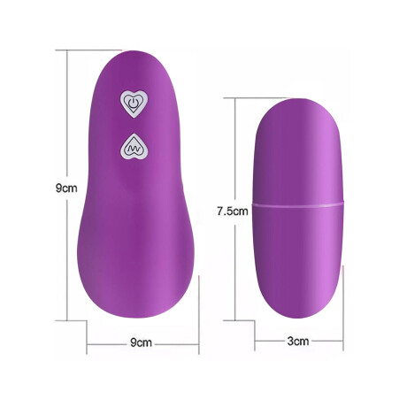 Huevo Vibrador Con Control Remoto Violeta