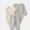 Set primer muda 3pz carters elefante gris