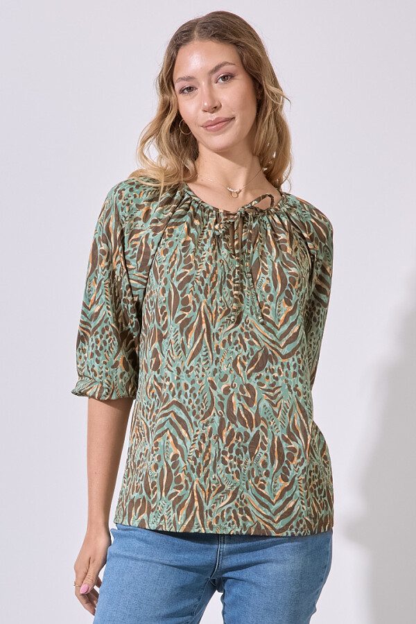 Blusa Printed VERDE/MULTI