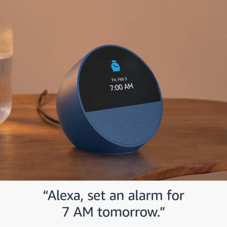 Amazon - Asistente Inteligente Smart Assistant Echo Spot - Wifi. Bluetooth. Alexa. Color Azul. 001