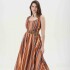 VESTIDO MIRE ESTAMPADO TERRACOTA