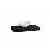Mesada suspendida en porcelanato PERI 80 Negro Pulido con bacha de loza Mesada Suspendida En Porcelanato Peri 80 Negro Pulido Con Bacha De Loza