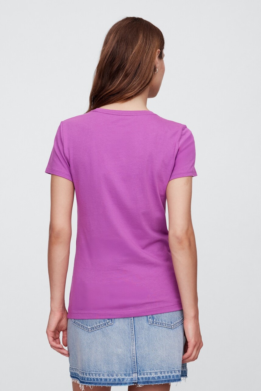 Remera Logo Gap Mujer Cattelya Orchid 183223