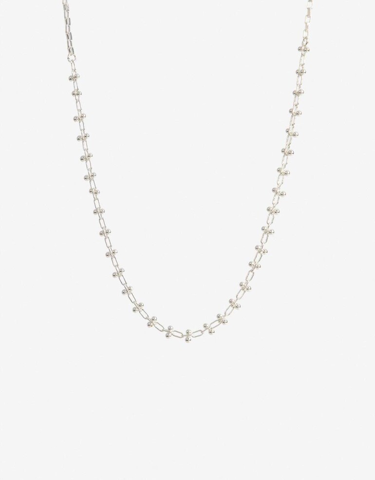 Collares Cortos Metal Collar Corto Cubic Zirconia - Plateado