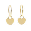 Aros de oro amarillo 18k. con corazones Aros de oro amarillo 18k. con corazones