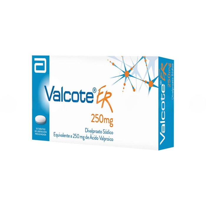 VALCOTE ER 250 MG. CJ X 30 TABL. única