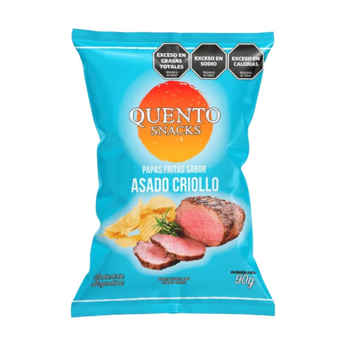Snack Papas Quento 90g Asado Criollo 