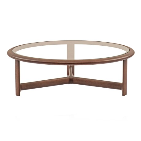 MESA RATONA MADERA-Y-VIDRIO MARRON DONATELLA G CACAO
