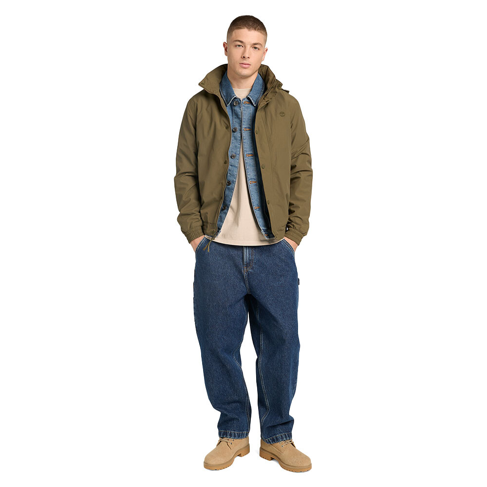 Casaca Waterproof Bomber Hombre Leaf Green