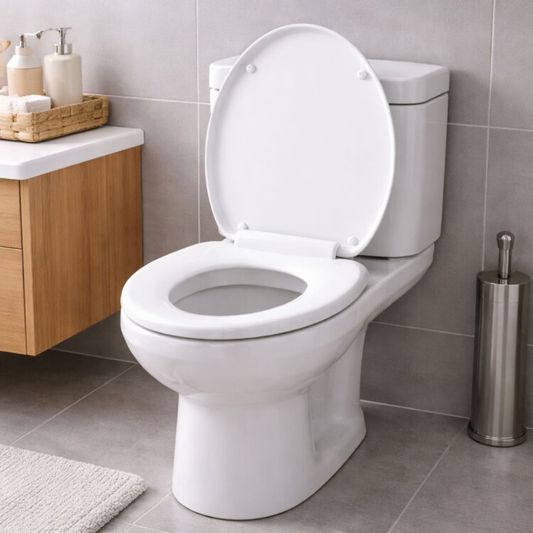 ASIENTO TAPA DE INODORO WATER PLASTICO BLANCO ASIENTO TAPA DE INODORO WATER PLASTICO BLANCO