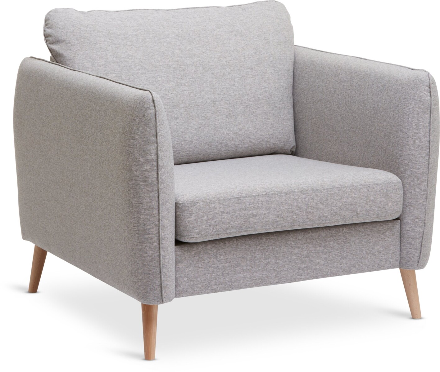 Sillón AAARHUS 1 cuerpo tela gris cl 