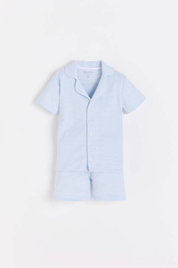 PIJAMA CAME STRIPES Blanco