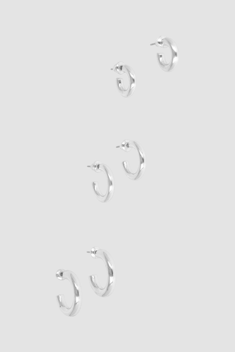 Pack x 3 aros smile ii Plata