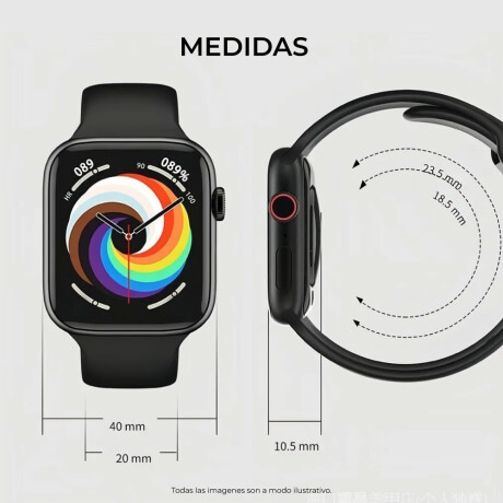 Smartwatch BT Pantalla HD iOS Android Fitness Multifunción Azul