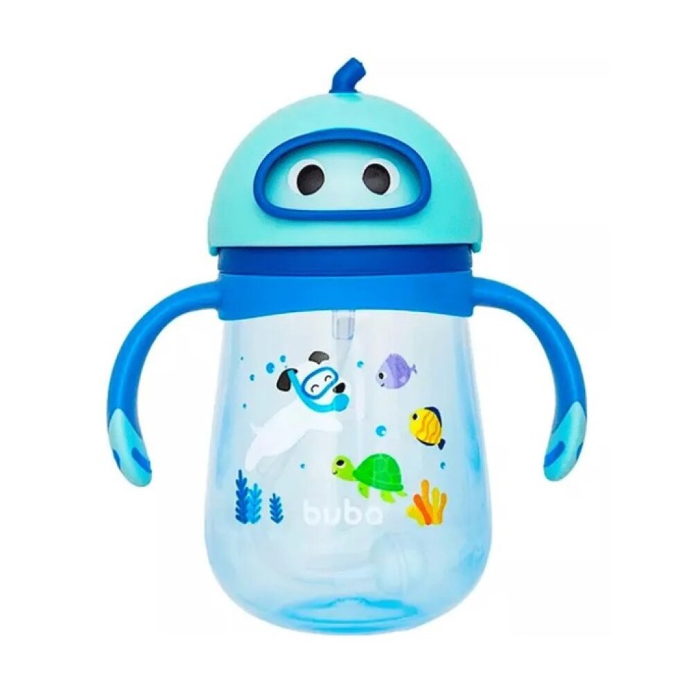 Vaso sorbito anti colicos BUBA fondo del mar azul