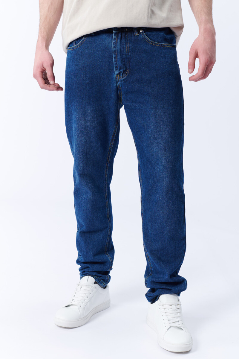 Pantalón jean slim Azul Oscuro