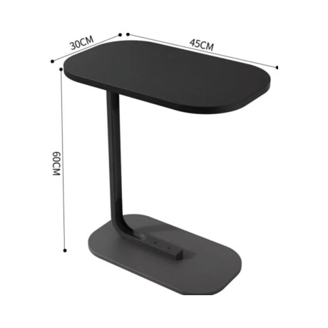 Mesa de Arrime Auxiliar Madera y Metal - 45x28x60cm blanco