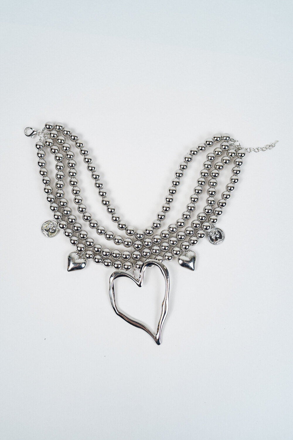 Collar Perlas Plateado