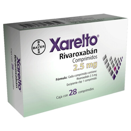 Xarelto 2.5mg 28 Comprimidos Xarelto 2.5mg 28 Comprimidos