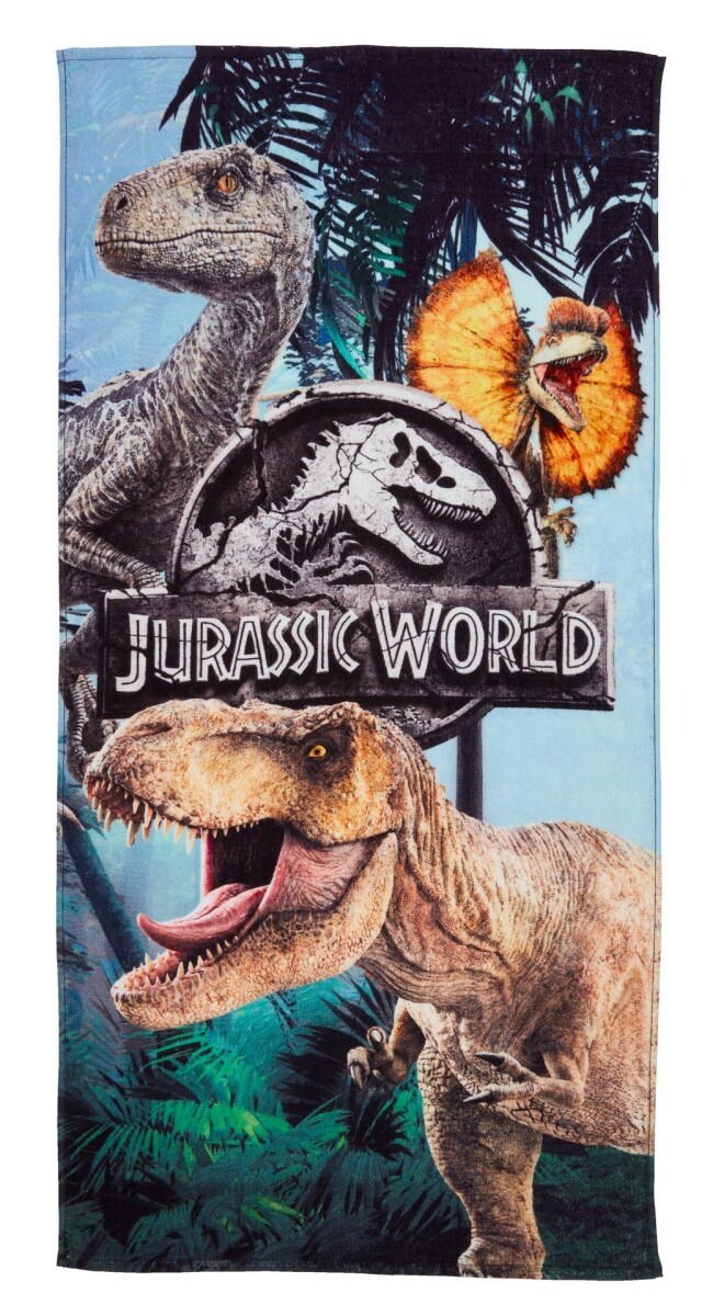 Toalla de ducha velour JURASSIC WORLD 70x140 