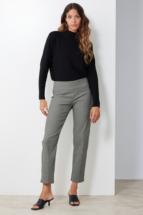 Pantalon Tejido NEGRO/GRIS