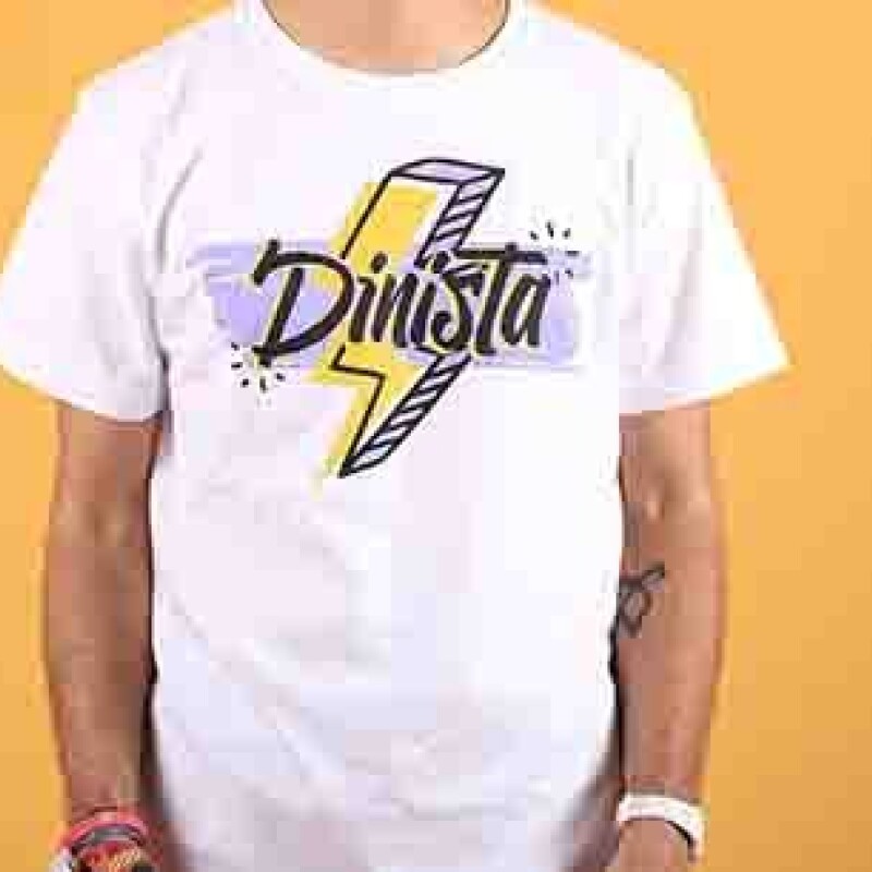 Remera de Mujer You are the tik to my tok Dinista Claudinio Blanco