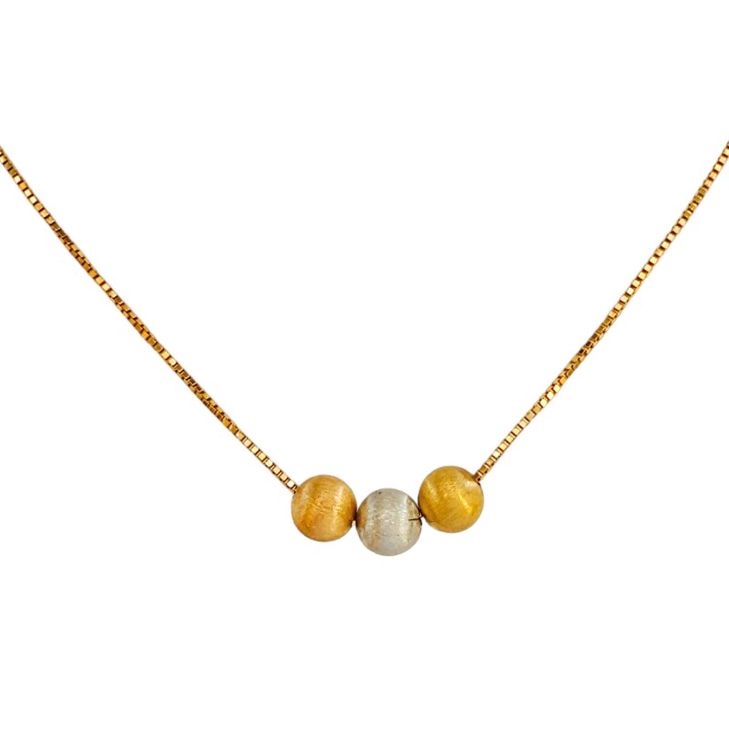 Conjunto Bolitas-Oro bajo-Sin piedra-CJ8015 Sinpiedra