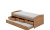 Cama Marinera 1 Plaza Madera Maciza Con Cajones - Ulli Marron