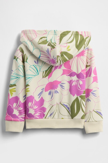 Buzo Canguro Con Cierre Logo S/Felpa Toddler Niña Tropical Floral