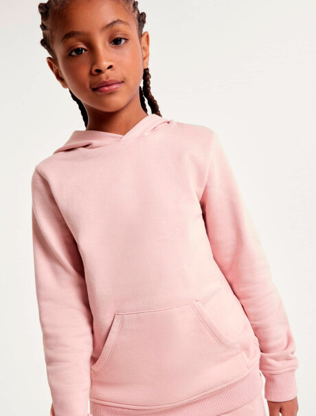 BUZO INFANTIL CON CAPUCHA ROSADO