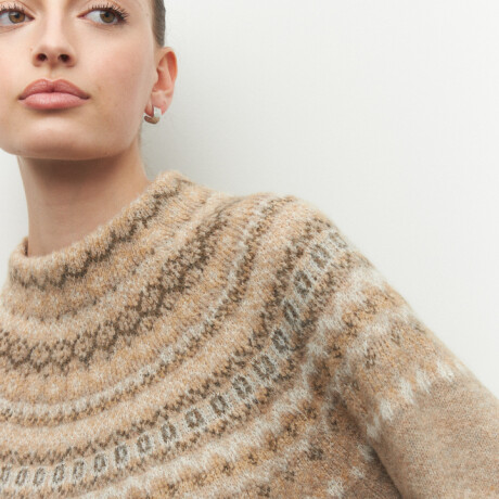 POLERA SUR Beige Melange