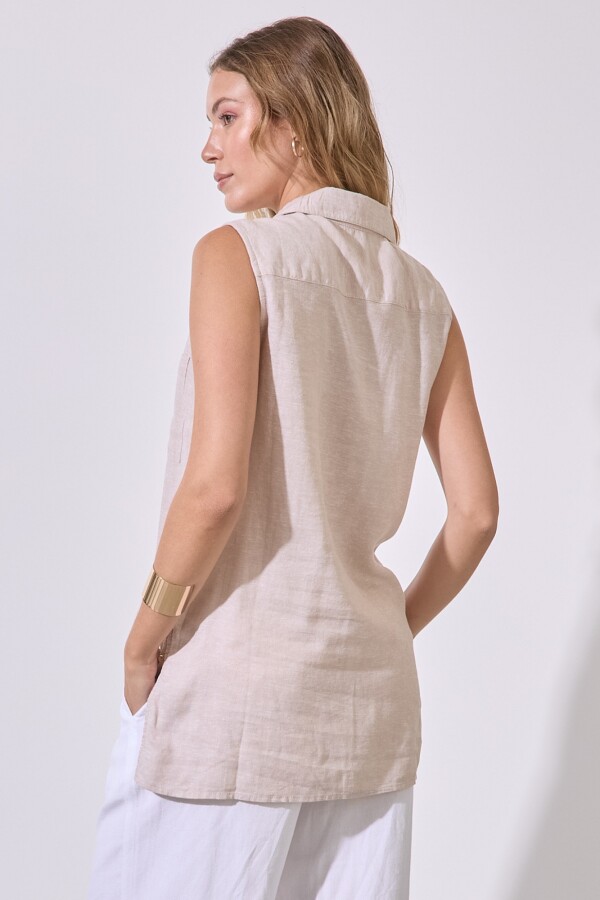 Camisola Lino BEIGE