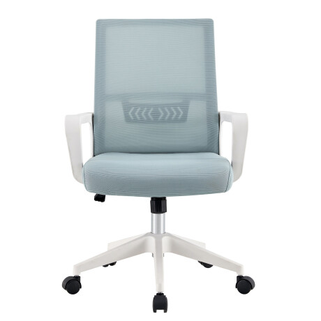 Silla de oficina con malla celeste Silla de oficina con malla celeste