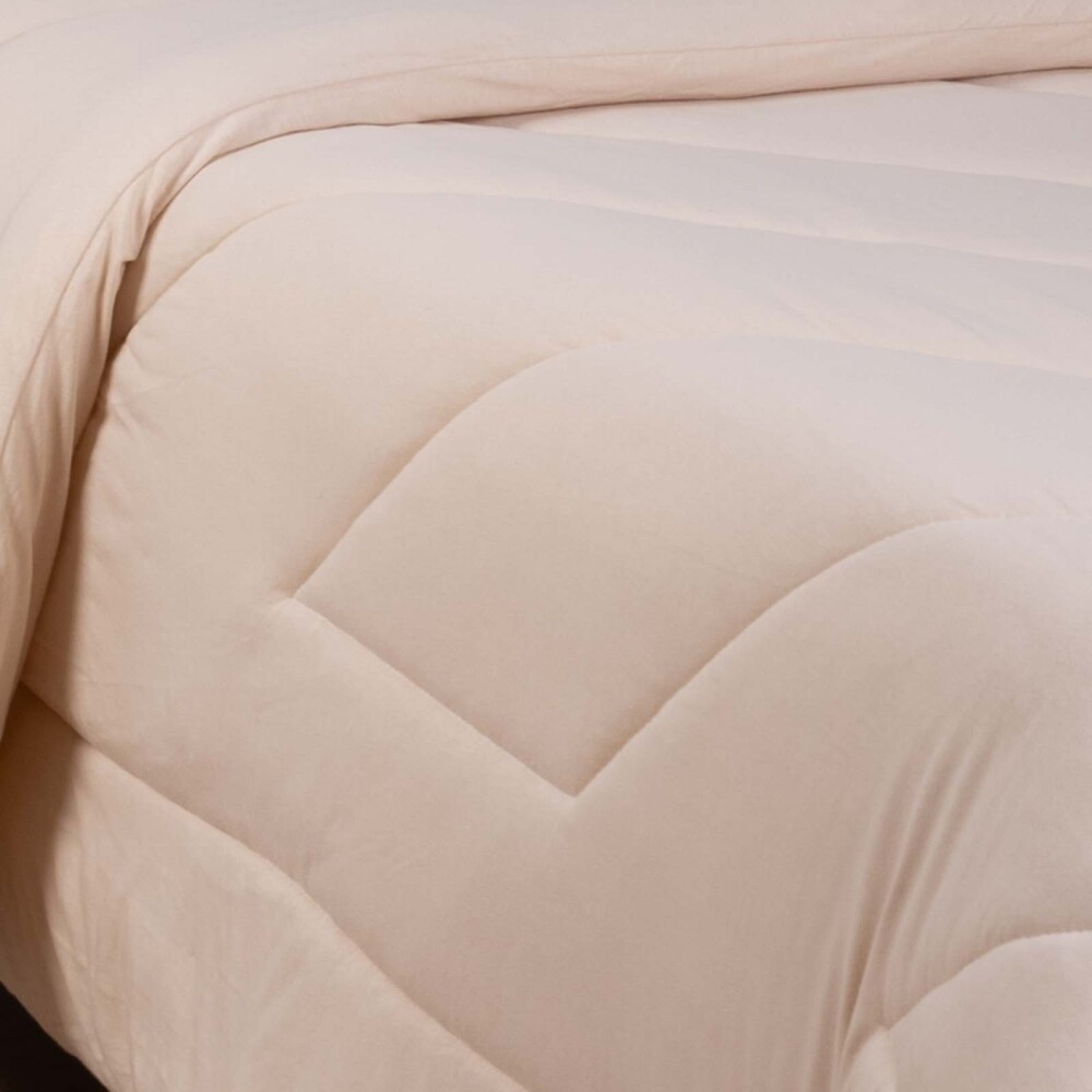 ACOLCHADO 1 PLAZA ALGODON NATURAL-BEIGE MALLA JERSEY CRUDO