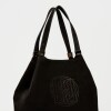 Bolso Eterial en cuero gamuza Negro